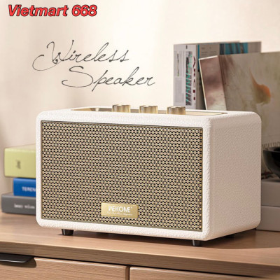 Loa Bluetooth WEKOME BELUGA D10 - Kết Nối Bluetooth 5.3 Thế Hệ Mới, Thiết Kế Tinh Tế, Sang Trọng,  Âm Thanh Cực Đỉnh - Hàng Chính Hãng