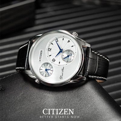 Đồng Hồ Nam Citizen Dây Da AO3030-24A - Mặt Trắng