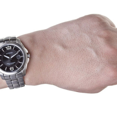 Đồng Hồ Nam Citizen Dây Thép Không Gỉ BL1240-59E - Mặt Đen  (Sapphire)
