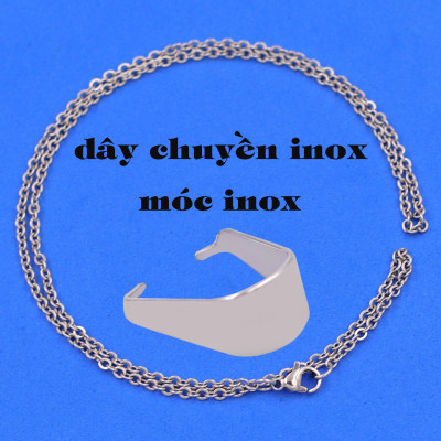 Mặt dây chuyền Phật A di đà đá xanh 2.2 x 3.6cm ( size trung ) kèm vòng cổ dây chuyền inox + móc inox, Phật bản mệnh