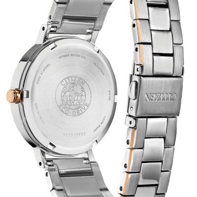 Đồng Hồ Nữ Citizen Dây Thép Không Gỉ EM0766-50A - Mặt Trắng