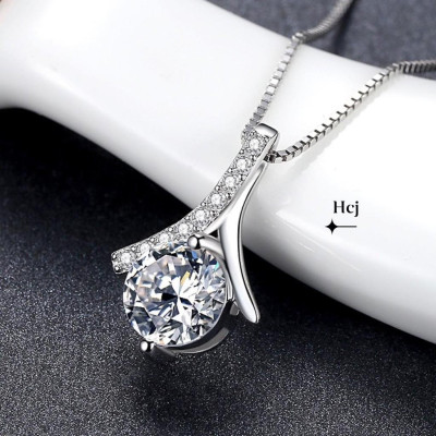 Dây chuyền bạc mặt đá siêu đẹp MS09a