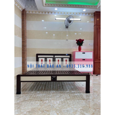 GIƯỜNG SẮT HỘP - NGANG 1M8 DÀI 2M 