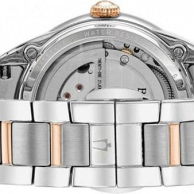 Đồng Hồ Nữ Bulova Đính Kim Cương Dây Thép Không Gỉ 98P170 - Mặt Xà Cừ (Sapphire)