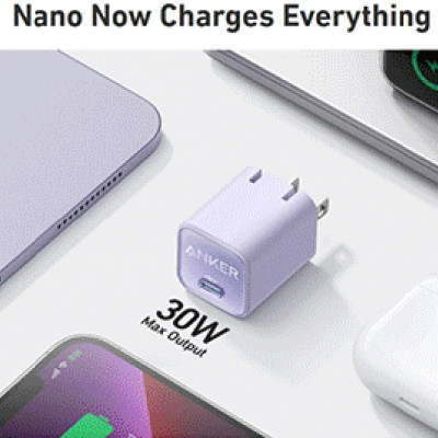 Adapter Sạc Anker 511 Charger Nano 3 30W 1 Cổng Type-C A2147 - Hàng Chính Hãng