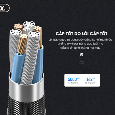 Cáp sạc USB to IP Remax RC-152i chiều dài 1m sạc 2.4A và truyền dữ liệu đồng thời 480MB/s có đèn tiện lợi - Hàng chính hãng