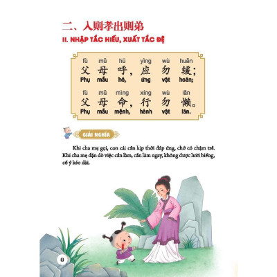 Sách - Đệ Tử Quy - Phép Tắc Người Con - Bản Màu - Minh Thắng
