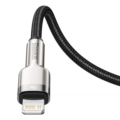 Cáp sạc nhanh iphone type c to lightling pd 20w Baseus Cafule Series Metal - dây sạc bọc dù cao cấp cho IP ipad - hàng chính hãng
