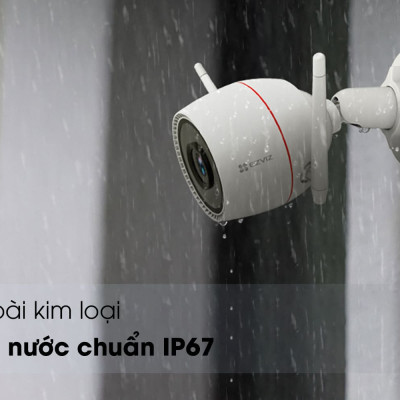 Camera Wifi Ngoài Trời Ezviz C3TN 3M 2K Siêu Nét Có Màu Ban Đêm - Hàng chính hãng