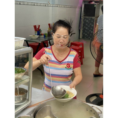Kính bảo hộ chống giọt bắn, chống bụi che hết khuôn mặt bảo vệ mắt toàn diện .