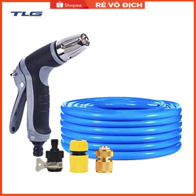 Bộ dây và vòi xịt rửa xe tưới cây tăng áp 3-5M(cút đồng nối 712-1) 206817