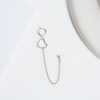 Bông tai Titan mặt dây chuyền kẹp xương tai cá tính unisex