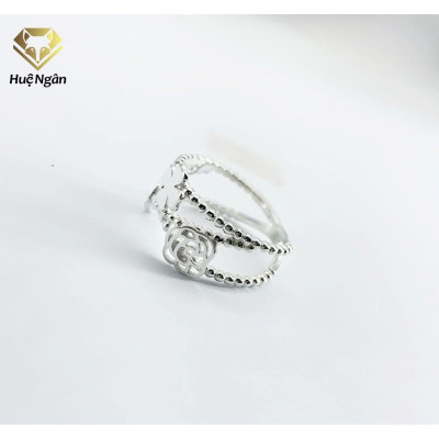 Nhẫn bạc Ý 925 Huệ Ngân - Nhẫn Hoa Hồng May Mắn YCXJ154