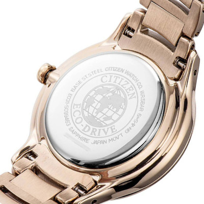 Đồng Hồ Nữ Citizen Dây Thép Không Gỉ EM0382-51W - Mặt Nâu (Sapphire)