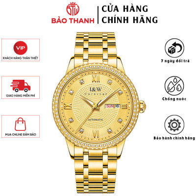 Đồng Hồ Nam I&W Carnival 615G1 Chính Hãng Full Box Chống Nước Kính Chống Xước Dây Thép Cao Cấp BH 24T (Máy Cơ Tự Động)