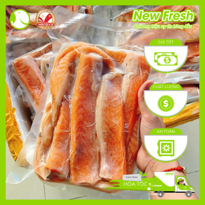 [GIAO NHANH HCM] Lườn Cá Hồi Nauy (cắt 5cm+) - Túi 500gr
