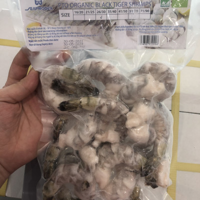 Tôm sú PTO sinh thái Seaprodex kích cỡ 26/30-250gr.
