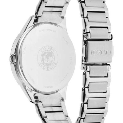 Đồng Hồ Nữ Citizen Đính Đá Swarovski Dây Thép Không Gỉ FE6100-59A - Mặt Trắng