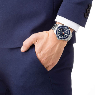 Đồng Hồ Nam Citizen Dây Thép Không Gỉ BN0191-80L - Mặt Xanh