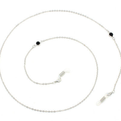 Dây kính chuỗi đeo mắt kiếng mix hạt đá đen basic điểm nhấn sáng tạo dây đeo airpod chống lạc dây đeo khẩu trang phụ kiện hot trend
