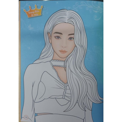 Sách - Trang Điểm Thần Tượng Âm Nhạc Hàn Quốc - Jisoo - Thỏa Súc Sáng Tạo Cùng Sticker Trong Suốt - Minh Thắng