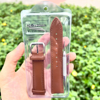 Dây Da Trơn Nhiều Size Đồng Hồ Nam Nữ Tặng Kèm Chốt Và Dụng Cụ Tháo Lắp Giá Rẻ
