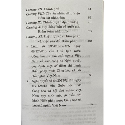 Sách - Hiến Pháp Nước Cộng Hòa Xã Hội Chủ Nghĩa Việt Nam - NXB Chính Trị Quốc Gia