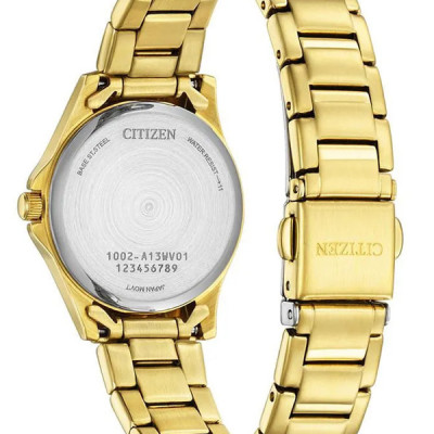Đồng Hồ Nữ Citizen Pin-Quartz Dây Thép Không Gỉ EQ0612-58E - Mặt Đen (27.5mm)