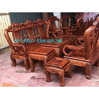 bộ bàn ghế phòng khách gỗ lim