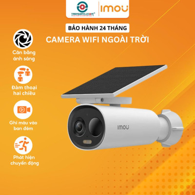 Camera WIFI Ngoài Trời IMOU Cell 3C K9DCP Dùng Pin Kèm Tấm Pin Năng Lượng Mặt Trời  - TRANGIATELECOM Hàng chính hãƞg Hàng nhập khẩu