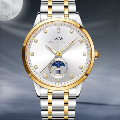 Đồng hồ nam chính hãng IW Carnival  IW625G-1 ,kính sapphire,chống xước,chống nước 50m,Bh 24 tháng,máy cơ (automatic)