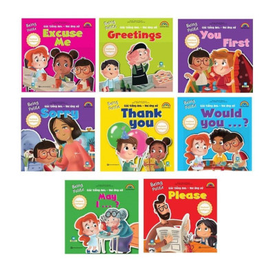 Sách - Being Polite - Tiếng Anh - Vui Ứng Xử - Combo 8 Cuốn - MCBooks
