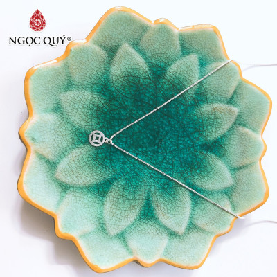 Dây chuyền bạc mặt đồng tiền - Ngọc Quý Gemstones