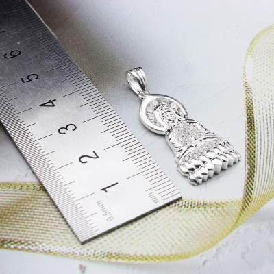 Mặt Dây Chuyền Nam Nữ  - Hình Phật Bà - Bạc Hiểu Minh DMD275S Bảo Hành Vĩnh Viễn ( Hàng Chính Hãng )