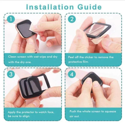 Mua 2 full viền TẶNG 1 miếng dán TPU Cường lực màn hình 3D Cạnh Cong Full mặt kính cho Huawei Watch Fit New