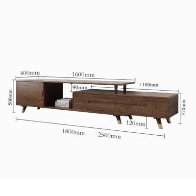 Kệ TV gỗ tự nhiên nguyên khối 180*250cm,kệ tivi gỗ tiện ích sang trọng lux-KTV05