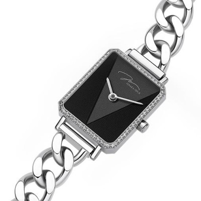 Đồng hồ đeo tay Nữ  hiệu JONAS & VERUS J33.12.WBSWD, Máy Pin (Quartz), Kính sapphire chống trầy xước, Dây Thép không gỉ 316L