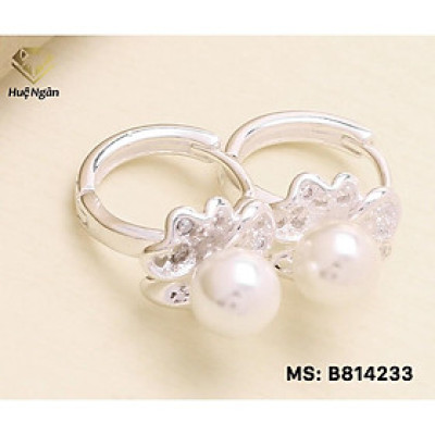 Bông tai bạc Ý 925 Huệ Ngân- Hoa đẹp RYE140814