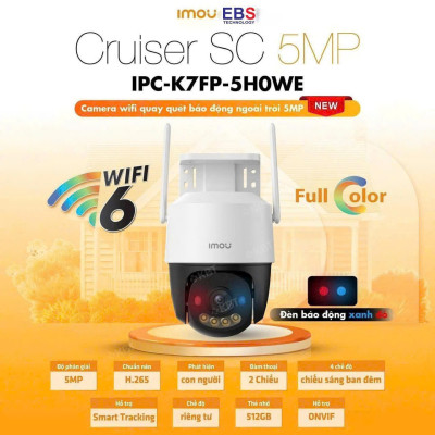 Camera IMOU Cruiser 2MP/4MP, Camera ngoài trời, xoay 360, chống nước IP66, đàm thoại hai chiều, tích hợp còi và đèn chiếu sáng - Hàng Chính Hãng