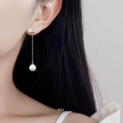 Bông tai bạc tua trai chất liệu bằng bạc s925 MS055