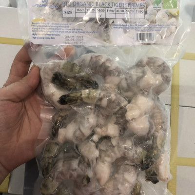 Tôm sú PTO sinh thái Seaprodex kích cỡ 26/30-250gr.