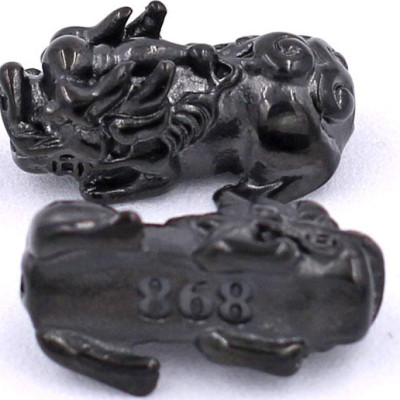 Vòng tay chuỗi hạt Đá Hồng Ngọc size 8 ly, 10 ly, 12 ly - Vòng tay Tỳ Hưu Đôi inox đen VHGTHHEV8 - hợp mệnh Hỏa, mệnh Thổ