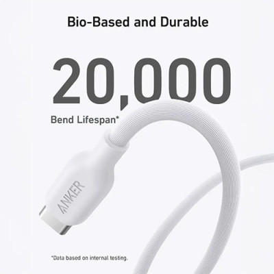 Cáp USB Type-C to iP Anker 542 MFI 1.8m TPE 30W 0.9m A80B1/ 1.8m A80B2 - Hàng chính hãng