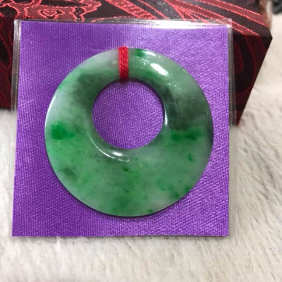 MẶT DÂY CHUYỀN ĐỒNG ĐIẾU KIỂU TO XANH NGỌC CẨM THẠCH SIZE 36mm x Dầy 3,5mm BỌC LÊN MẶT DÂY CHUYỀN ĐẸP Ạ