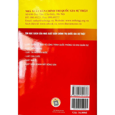 Sách - Luật Lực Lượng Tham Gia Bảo Vệ An Ninh Trật Tự Ở Cơ Sở - NXB Chính Trị Quốc Gia