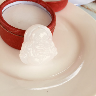 Combo mặt dây chuyền hình Phật, Đá cẩm Thạch, Dòng Marble Thiên nhiên, kèm BẢN PHOTOCOPY GIẤY KIỂM ĐỊNH SJC, kèm dây đeo chỉ đỏ, kèm hộp đựng cung hỷ lót gấm/ lụa.