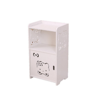 Tủ Gỗ Để Đầu Gường Kitty Đa Năng 25x17.5x47.5cm - Hàng chính hãng 