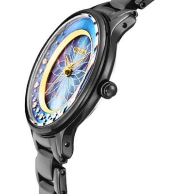 Đồng Hồ Nữ Citizen Đính Kim Cương Dây Thép Không Gỉ EM0386-51N - Mặt Xà Cừ (Sapphire)
