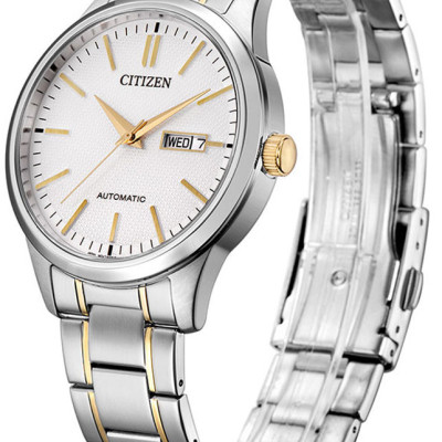 Đồng Hồ Nam Citizen Dây Thép Không Gỉ NH7524-55A - Mặt Trắng (Sapphire)