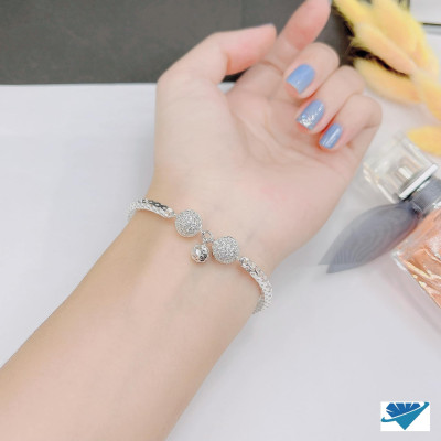 Vòng tay charm bạc cao cấp chất liệu bằng bạc s925 SA0030